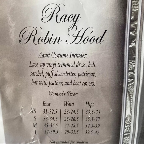 Racy Robinhood Elite Collection Adult Womens XS Costume Style #2036 Inch… - Picture 3 of 6